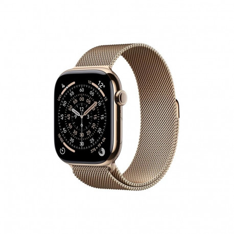 Apple Watch 11 5G 42mm Gold Ti, Gold Milanese Loop