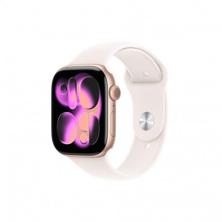 Apple Watch 11 GPS 42mm Rose Gold Alu, Pink Sport Band, S/M