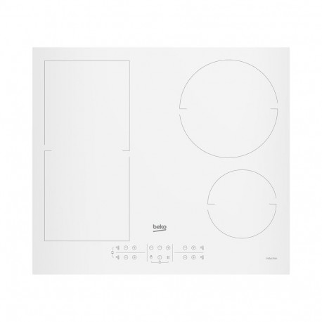 Int.induktsioonplaat, Beko, flexi, 60cm, valge