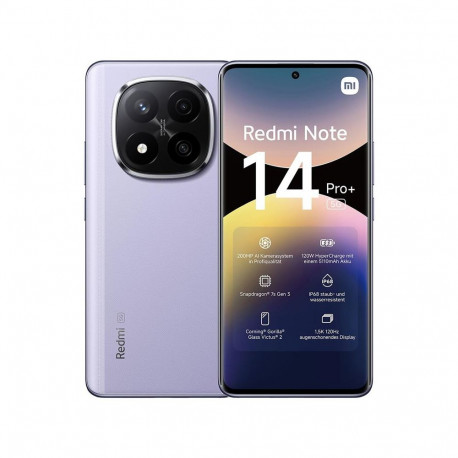 Xiaomi Redmi Note 14 Pro+ 5G 12+512GB, lilla