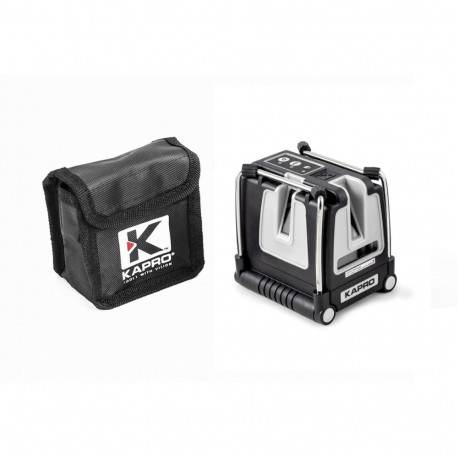Kapro 873G cross-line laser with 3 green beams and foldable legs