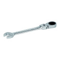 Bahco 41RM 19 hinged combination wrench – 19 mm, ratcheting swivel head, chrome plated alloy steel