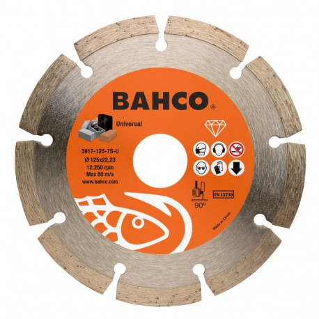 Bahco teemantketas segment diamond cutting blade – 230 mm diameter, 2.6 mm thickness, 22.23 mm arbor
