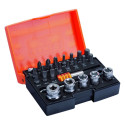 Bahco 2058/S26 bit and socket set – 26-piece with 1/4" hex drive, alloy steel, zinc phosphate and ch