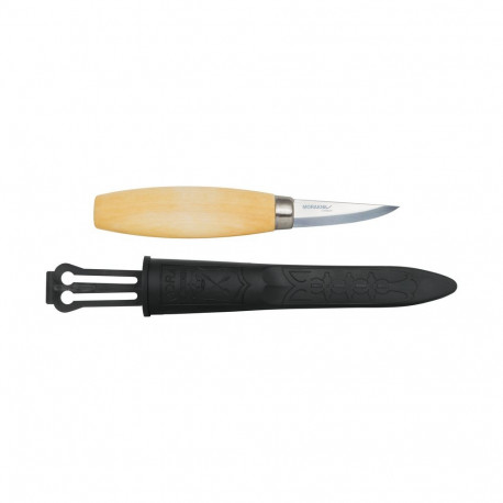 Morakniv Woodcarving Knife 120 – 60mm Laminated Carbon Steel Blade, Birch Handle, Natural