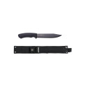 Morakniv Pathfinder Blackblade Bushcraft Knife – 170mm Carbon Steel Blade, MOLLE Sheath, Black