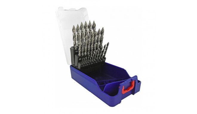 Metal drill bit set 1-13mm, "Smart Point" progressive tip, 25pcs