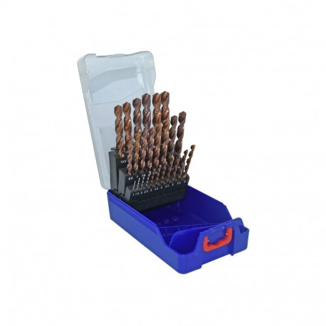 Tivoly FURIUS FUSIO Metal Drill Bit Set – 25-Piece Ø 1–13 mm (0.5 mm Steps), Split-Point 135°, FUSIO