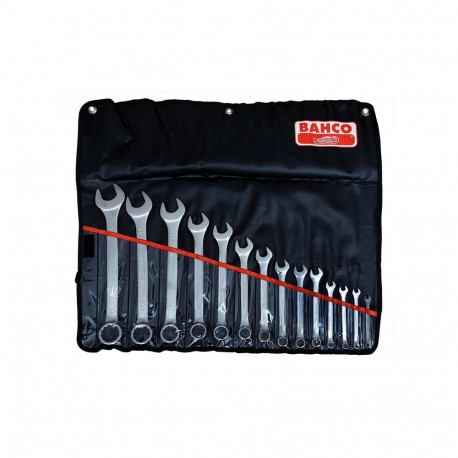 Lehtsilmusvõtmete komplekt Bahco 111M 6-22mm 17osa
