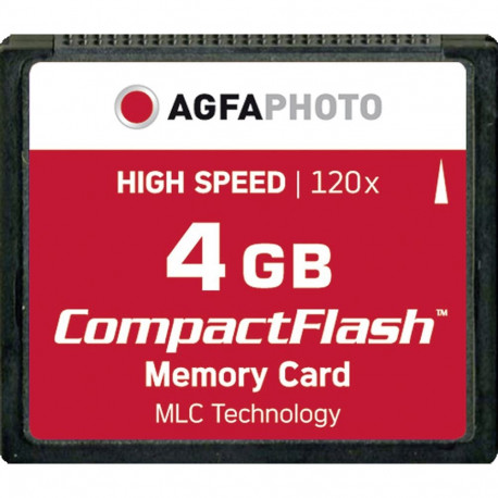 AgfaPhoto CompactFlash mälukaart 4GB 120x MLC kõrge kiirusega