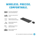 HP 330 Wireless Mouse Keyboard Combo - Black - US ENG