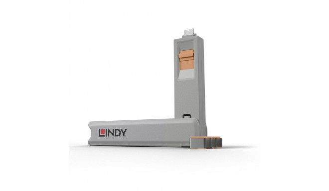 USB PORT TYPE-C BLOCKER 4PACK/ORANGE 40428 LINDY