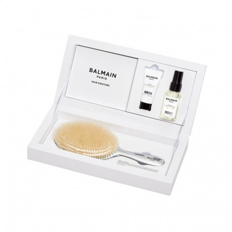 BALMAIN HAIR juuksehari hõbedane komplekt / Silver Spa Brush Set