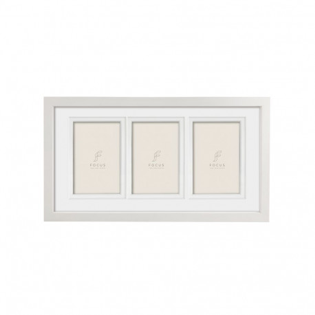 Focus kollaažraam Dahlia 24x49/PP 3*13x18, valge