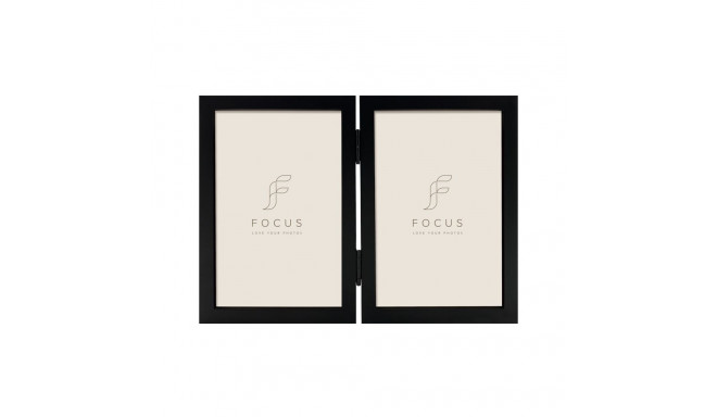 Focus pildiraam Willow topelt 13x18, must