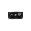 Adler Clock with Thermometer AD 1186 Black