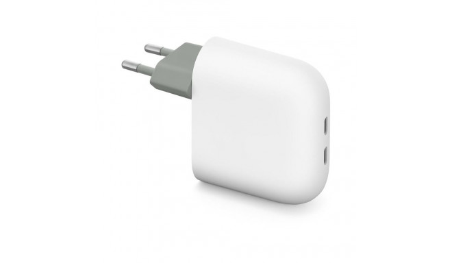 Google 67W Dual USB-C Charger, Snow
