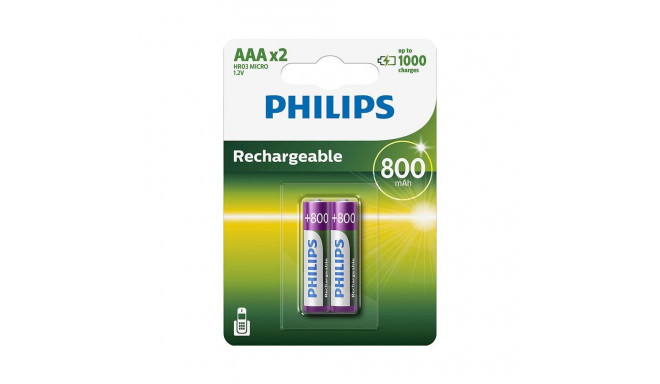 Akupatarei Philips AAA 800mAh 2tk