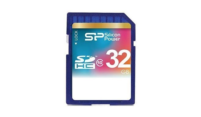 Silicon Power карта памяти SDHC 32GB Class 10