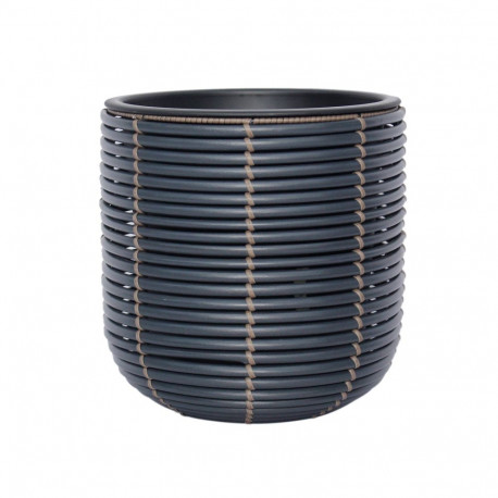 Lillepott WICKER D27xH28cm, must/pruun