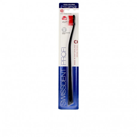 SWISSDENT hambahari COLOURS CLASSIC 1u, must ja punane