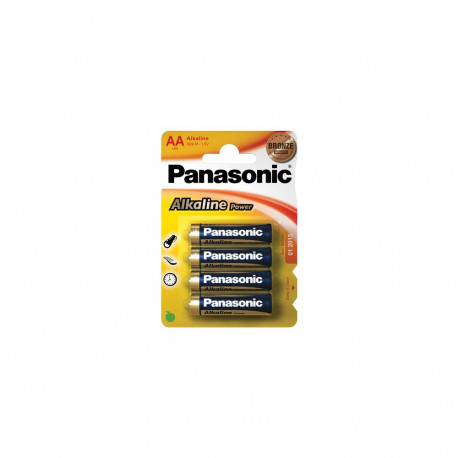Patareid Panasonic Alkaline Power AA LR6APB/4B 4patareid, madala voolutarbega seadmetele, keskmise m