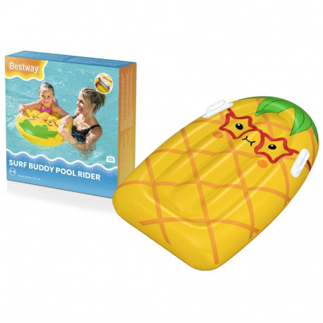 Dmuchana Deska Do Pływania Z Uchwytami Ananas Żółta 84 x 56 cm Bestway 42049