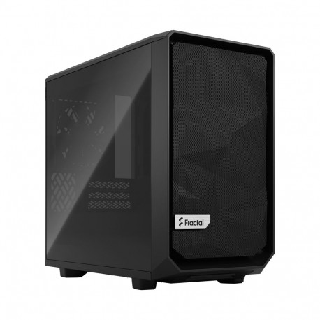 Fractal Design Meshify 2 Nano külgaken must TG tume toon ITX toiteplokk kaasas ei ATX