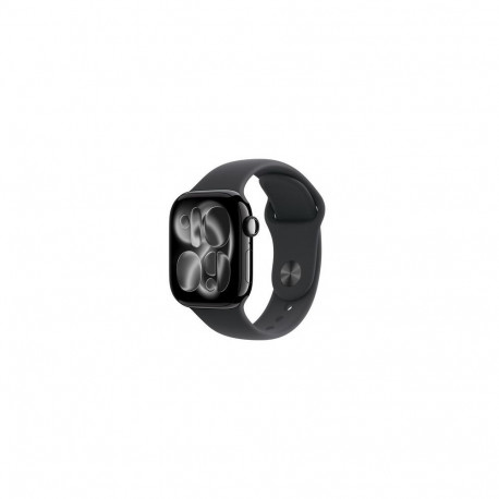 Apple Watch Series 11 GPS 42mm Jet Black Aluminium Case with Black Sport Band - M/L