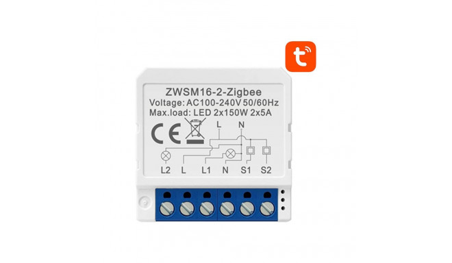 Smart Switch Module ZigBee Avatto ZWSM16-W2 TUYA