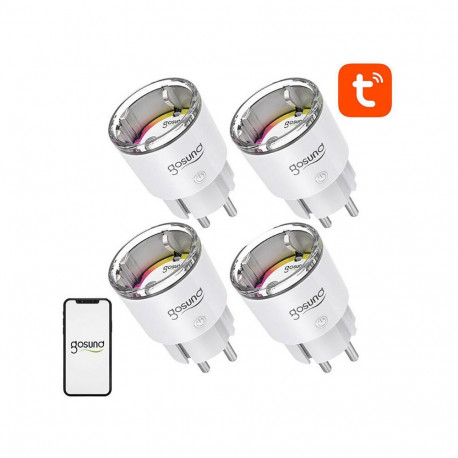 Gosund EP2 WiFi smart socket, 4 pieces (four-pack) 10A Tuya