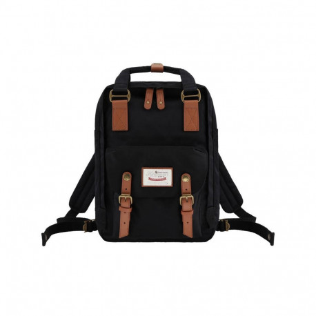 Himawari 188L black and brown 14'' laptop backpack