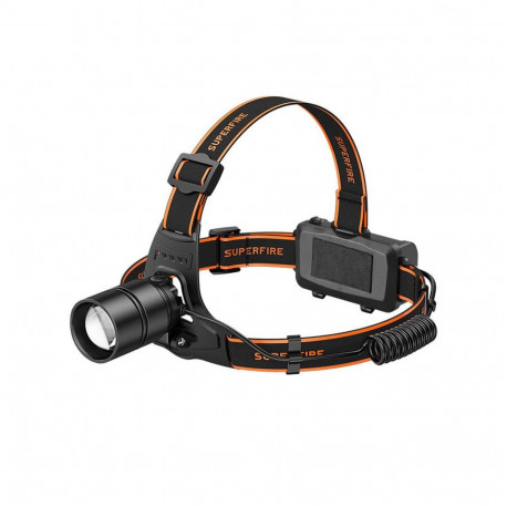 Superfire HL71 headlamp flashlight, 500 lm, USB, 5 modes