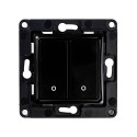 Shelly wall switch 2 button (black)