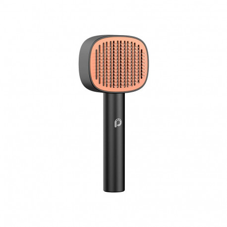 Paw In Hand Brush Needle Comb (black)