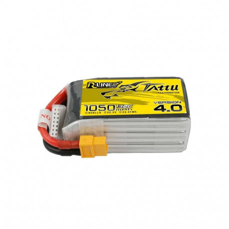 Tattu R-Line 4.0 1050mAh 22.2V 130C 6S1P XT60 Battery