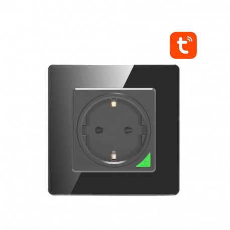 Smart WiFi Wall Socket Avatto N-WOT10-EU-B TUYA (black)