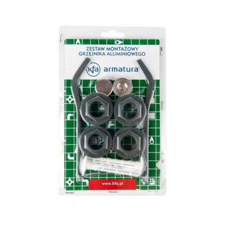 SET OF PLUGS AND BRACETS FOR RADIATOR