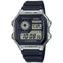 Meeste Kell Casio ILLUMINATOR WORLDTIME Must Hall (Ø 40 mm)