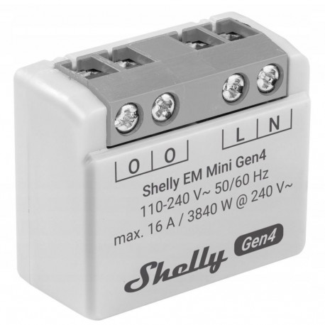 Shelly EM Mini Gen4 WiFi nutikas energiatarbimise monitor