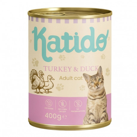 KATIDO märg kassitoit kalkuni ja pardiga 400g
