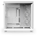 NZXT H9 Flow, tower case white (matte), tempered glass x 2