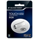 Silicon Power 8GB Touch 830 серебристая