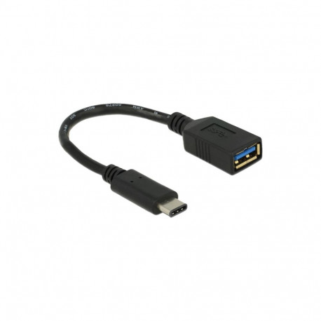 USB 3.2 Gen 1 Adapter, USB-C Stecker > USB-A Buchse (schwarz, 15cm)