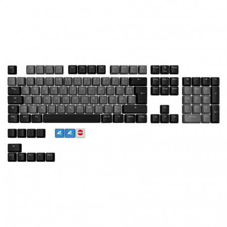 Sharkoon SKILLER SAC20, keycap (black, 115 pieces, ISO layout (DE))