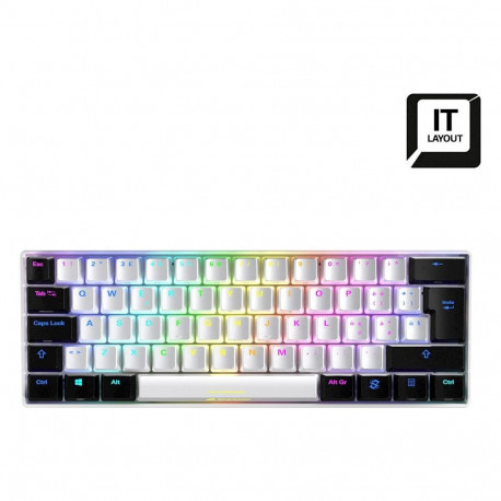 IT layout - Sharkoon SKILLER SGK50 S4, gaming keyboard (white/black, Kailh Brown)