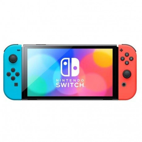 Switch mängukonsool OLED-mudel, neonpunane/neonsinine