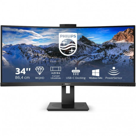 Monitor 346P1CRH/00 86cm (34Zoll) WQHD VA USB-C HDMI HDR 100Hz panel, must