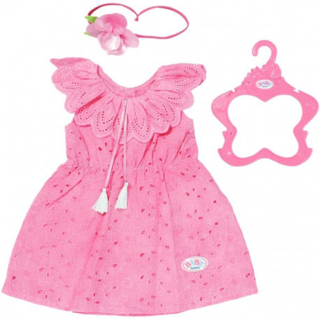 BABY born® Trend Blumenkleid 43cm (Kleid und Haarband, inklusive Kleiderbügel)