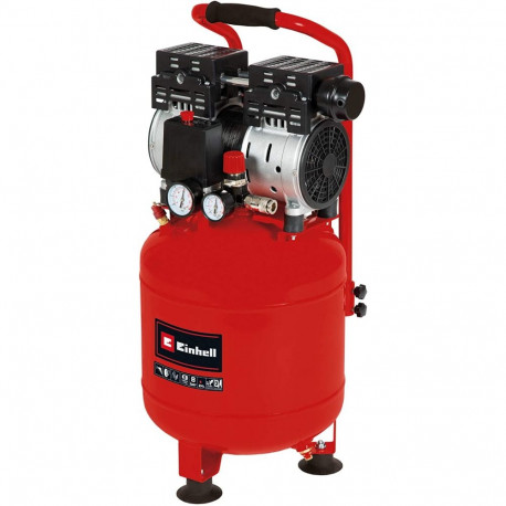 Kompressor TE-AC 135/24 Silent Plus (schwarz/rot, 750 Watt)
